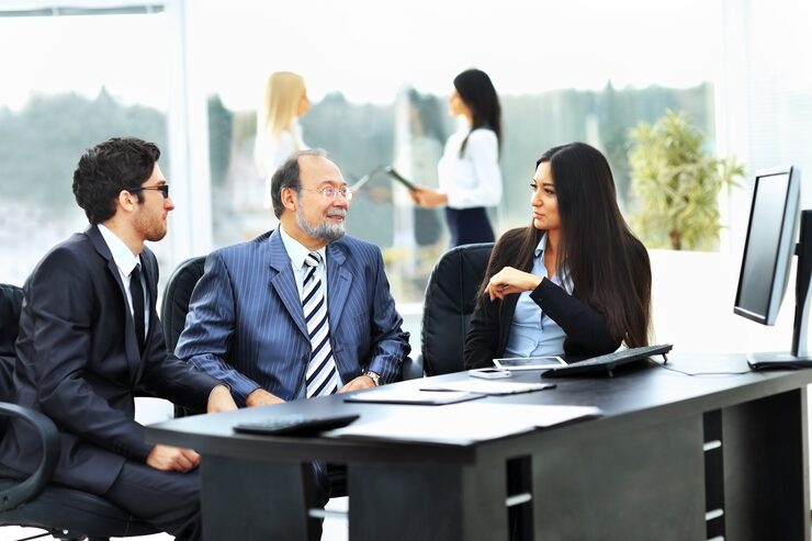 business team works with financial documents office 160672 1277